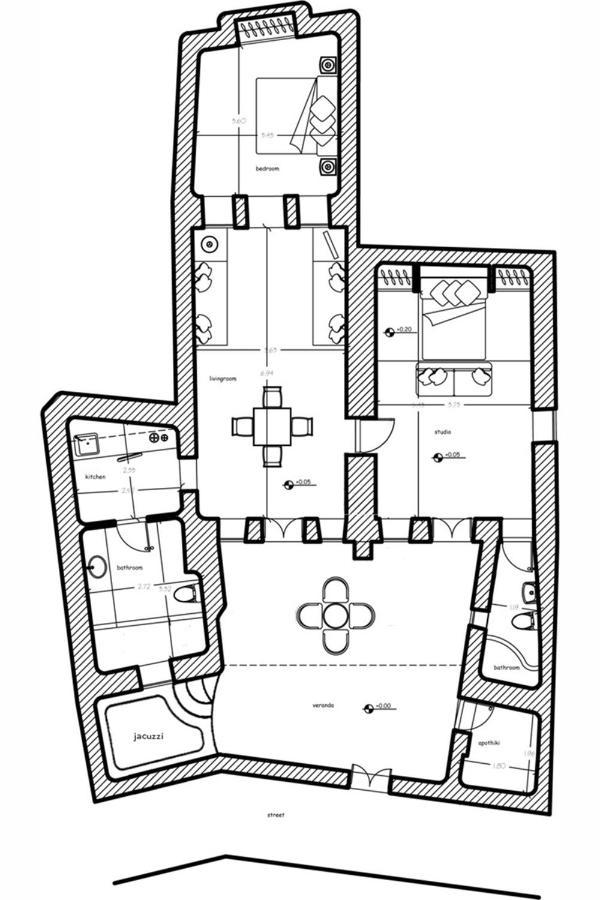 קרטראדוס Il Melograno Traditional Cave House מראה חיצוני תמונה